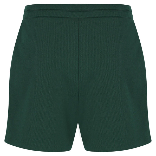 Back of Sergio Tacchini Time Retro 80s Tennis Shorts in Green
