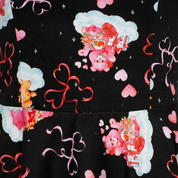 Print on Hell Bunny x Care Bears Tenderheart Bolero Dress in Black