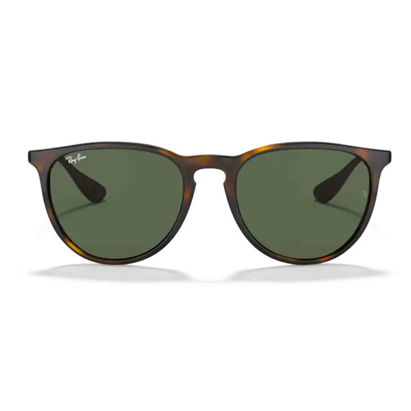 Erika Ray-Ban Retro 1960s Wayfarer Thin Frame Sunglasses in Light Havana with Green Lens