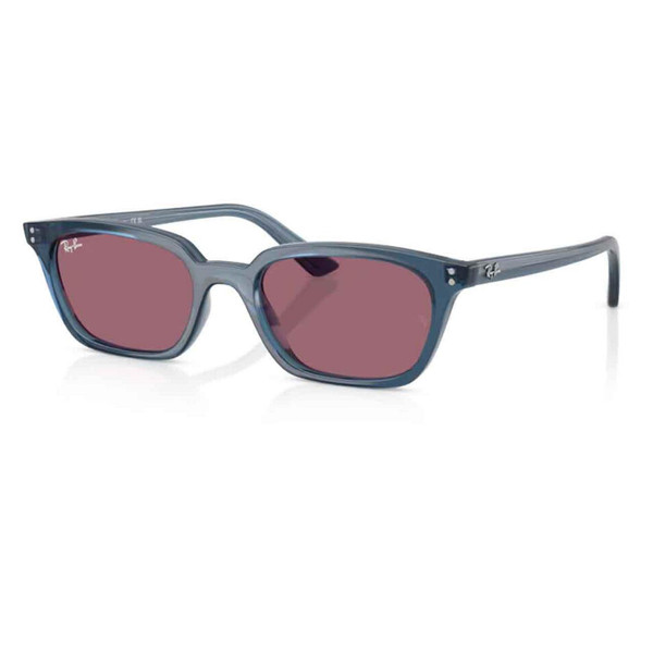 Ray-Ban Zaya Bio-Based Retro Wayfarer Sunglasses in Light Blue - Main View