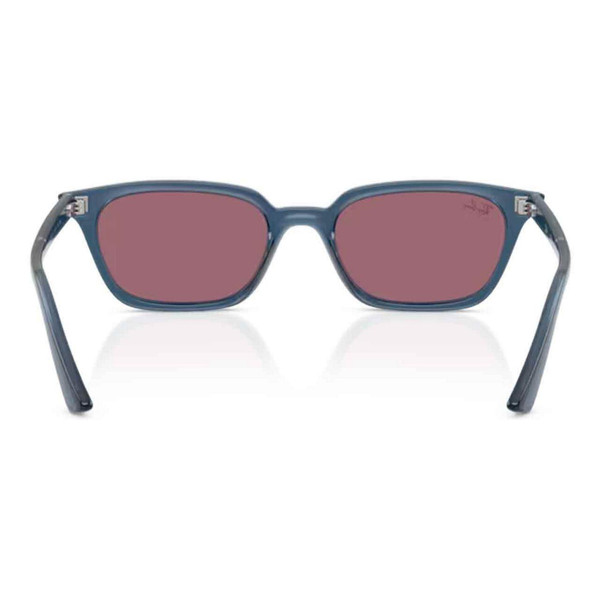 Ray-Ban Zaya Bio-Based Retro Wayfarer Sunglasses in Light Blue - Back View