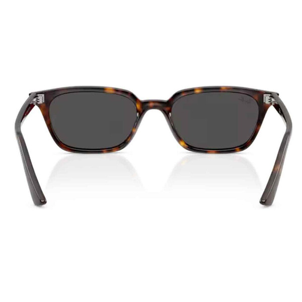 Ray-Ban Zaya Bio-Based Wayfarer Sunglasses in Havana with Dark Grey Lens - Back View