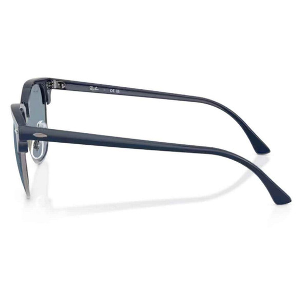 Ray-Ban Clubmaster Retro 60s Sunglasses in Blue and Gunmetal - Side View