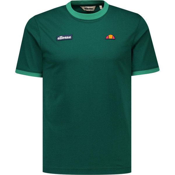 Ellesse Mens Ringetto Double Branded Ringer T-Shirt in Green