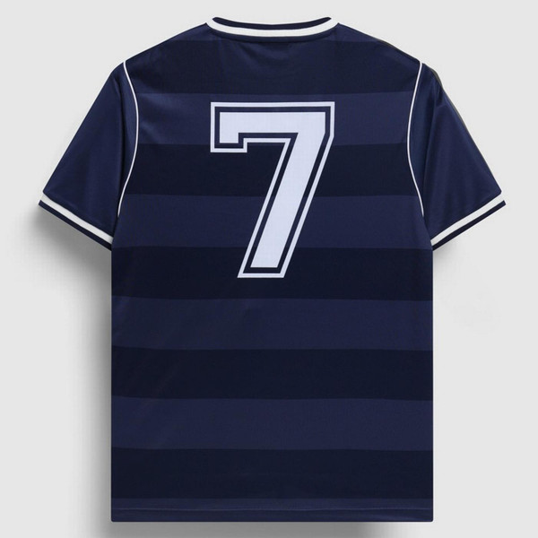 Umbro Jersey NR 7 1986 Scotland Football Shirt - Patriot Blue