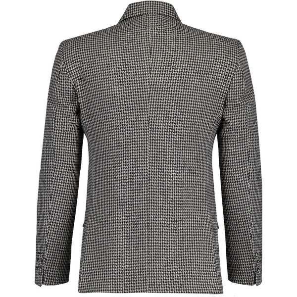 Madcap England Dylan 60s Mod Dogtooth Brushed Wool Blend Suit Blazer in Atmosphere MC1052