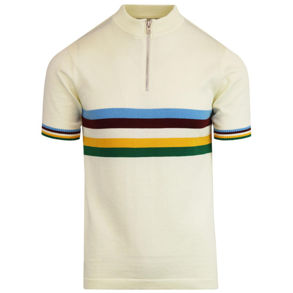 madcap england velo mod rainbow cycling top white