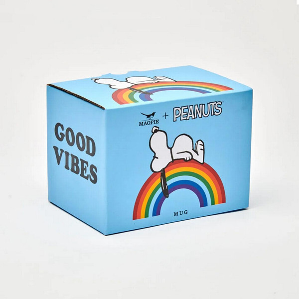 Magpie x Peanuts Good Vibes Rainbow Snoopy Gift Boxed Mug -Gift Box Only
