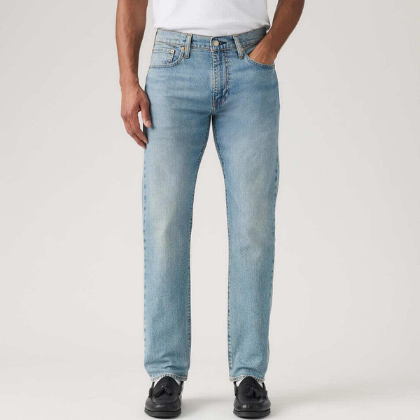 Levi's 502 Taper Men's Retro Denim Jeans in Just Say Hi Blue - Model Front