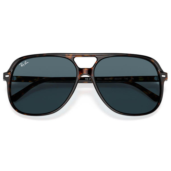 Ray-Ban Bill RB2198 902/R560 80s Retro Aviator Sunglasses in Blue