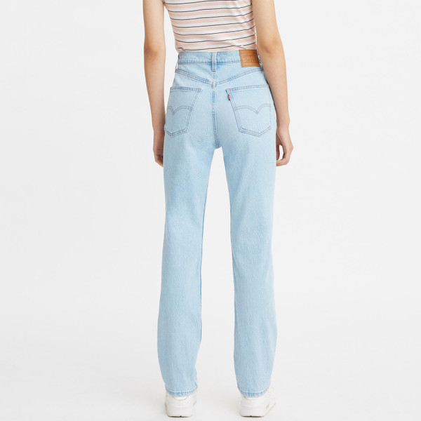 levis womens 70s high rise slim straight leg jeans marin hits light blue