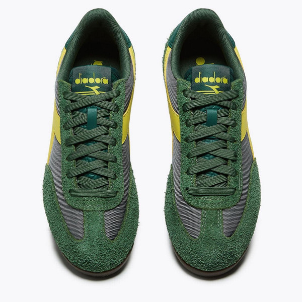 Diadora Cross Rainy Performance Trainers in Posy Green - Pair From Above