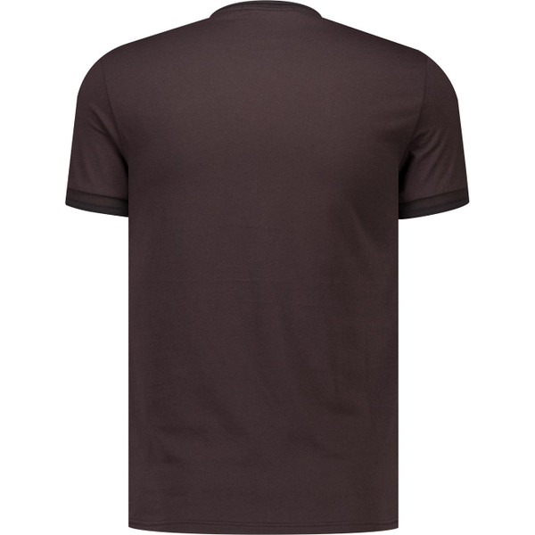 Fred Perry Mens M1588 Mod Twin Tipped T-Shirt in Brown