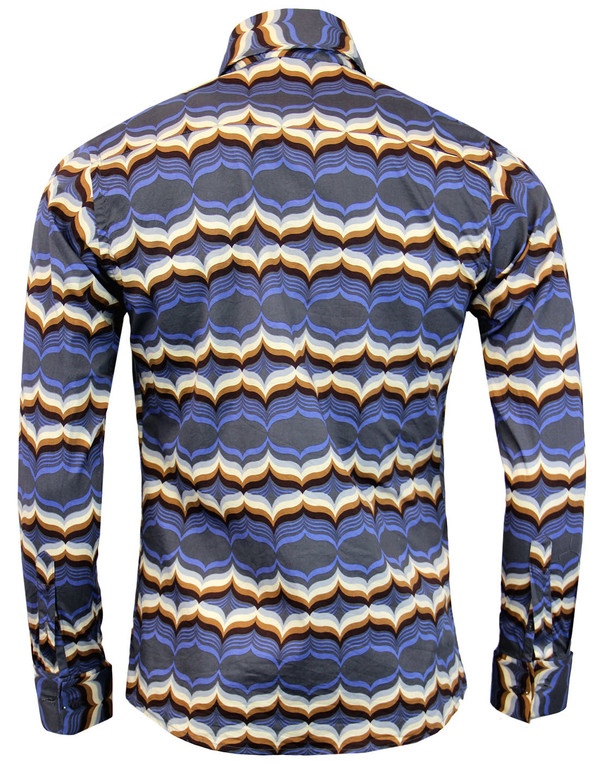 madcap england newport waves retro 1970s mod shirt