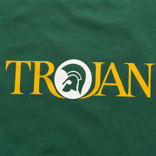 トップス SD 88/12 Ringer Script Logo T Green XL Trojan Records Retro 70s Logo Ringer T-Shirt in Green