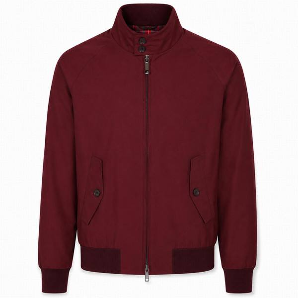 Baracuta G9 Harrington Jacket - Made in England - Tawny Port - Front View