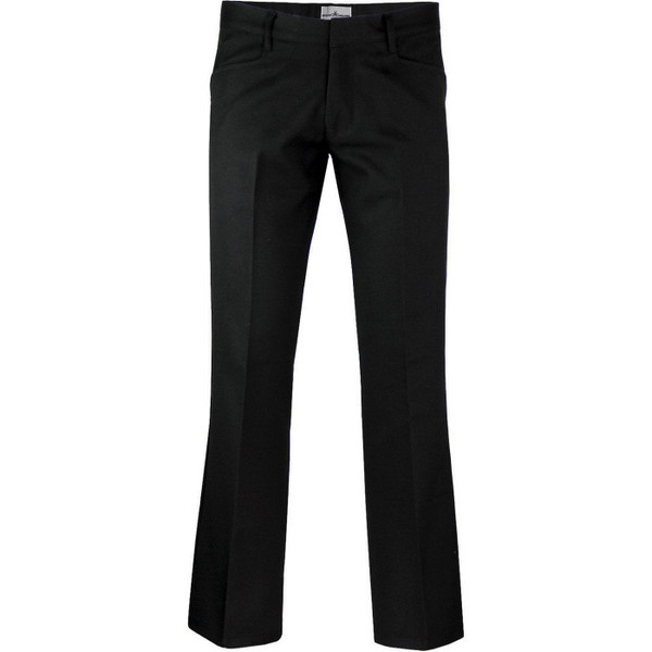 Madcap England Logan Bootcut Hopsack Trousers Mod 60s Style in Black