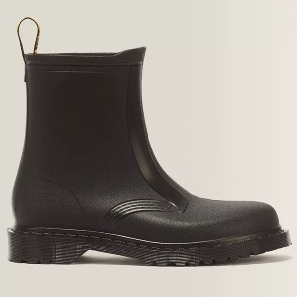 Dr Martens 1460 Rain PVC Welly Boot in Black - 1 boot side view