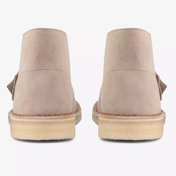Clarks Originals Men's Desert Boots in Sand Suede - two boots from behind
