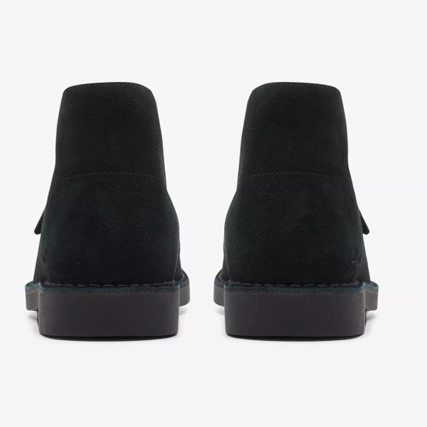 Clarks Originals Men's Desert Boot Evo in Black Suede - Two Boots From Behind