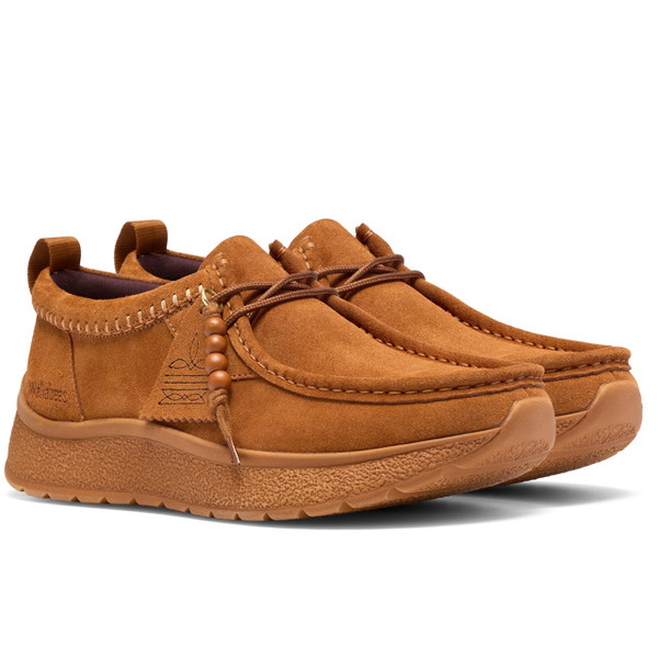 Clarks Originals Men's Tawyer Walla Shoes in Ginger Suede - Pair of Shoes Side Angled View