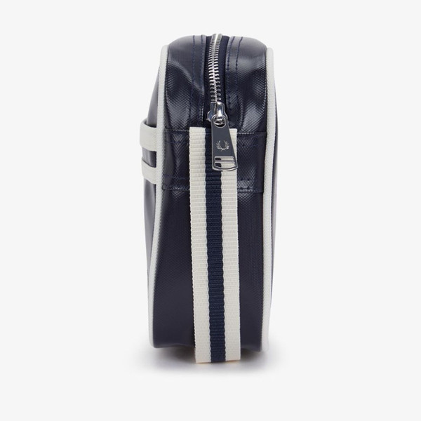 Fred Perry Classic Mini Shoulder Bag in Navy / Ecru - Side On
