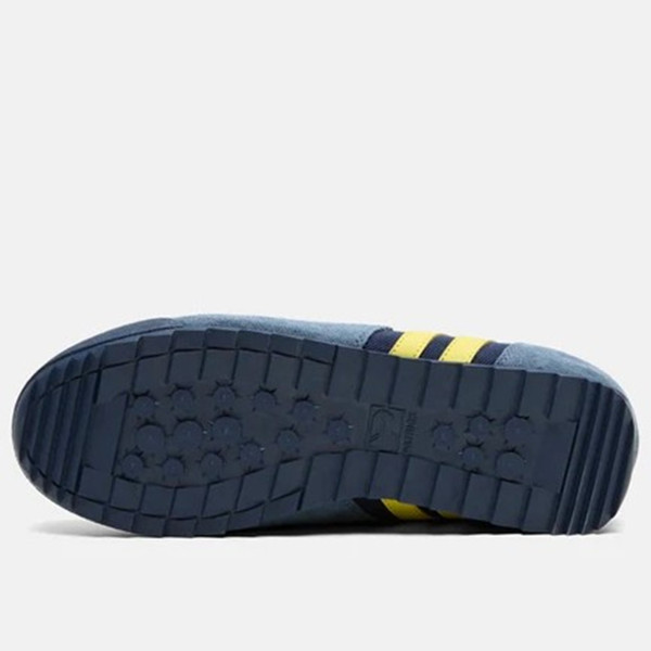 Patrick Forza Runner Men's Retro Trainers in Navy / Blue / Yellow - Single trainer sole