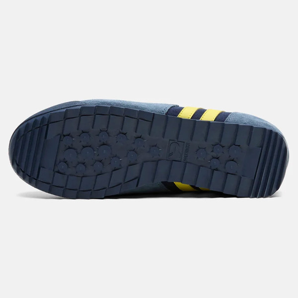 Patrick Forza Runner Men's Retro Trainers in Navy / Blue / Yellow - Single trainer sole