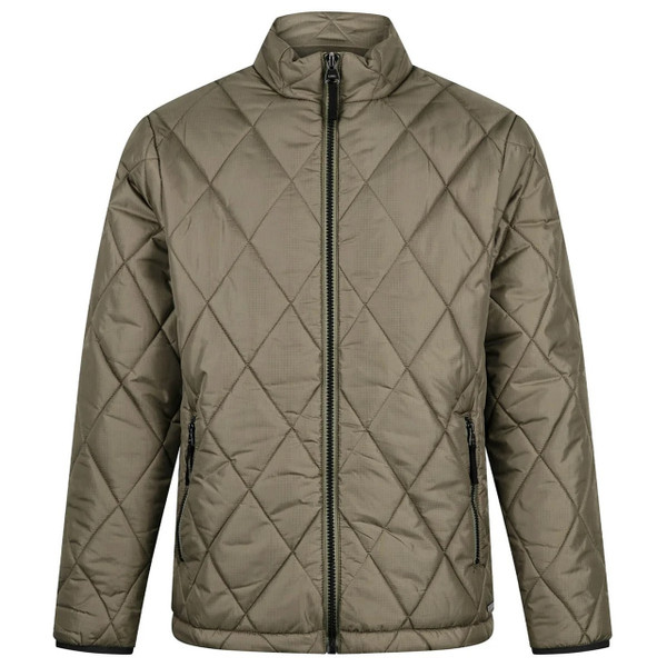 Luke 1977 Diamond Quilt Bubble Jacket in Clover - Front