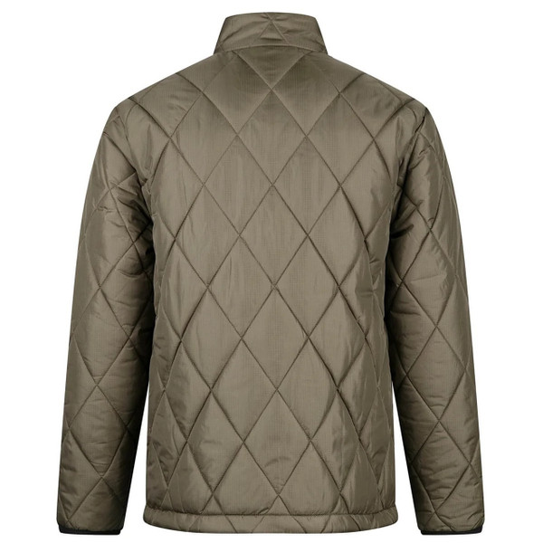 Luke 1977 Diamond Quilt Bubble Jacket in Clover - Back
