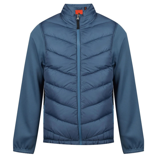 Luke 1977 Bologna Maggiore Quilted Jacket in Slate Grey - Front