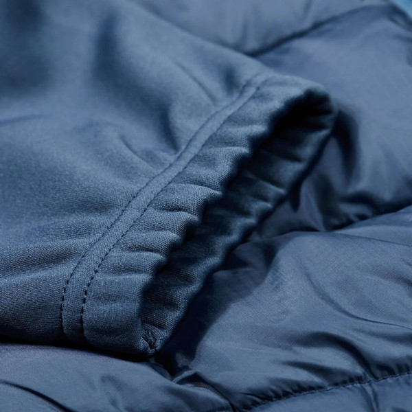 Luke 1977 Bologna Maggiore Quilted Jacket in Slate Grey - Close Up Cuff