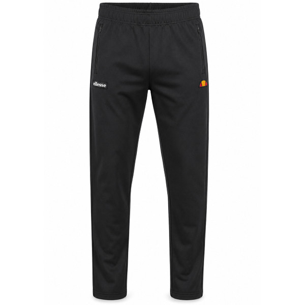 Ellesse Bertoni Track Pants with Zip Pockets in Black - Front View