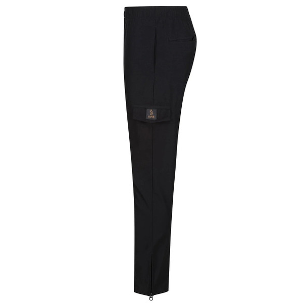 Luke 1977 Semantic Pocket Detail Cargo Trousers in Black - Side