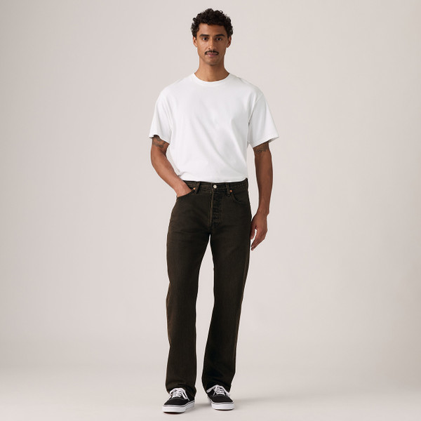 Levi's 501 Straight Leg Jeans in Cali Chocolate - Model Front View