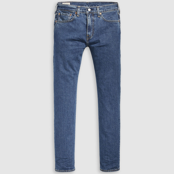 Levi's 502 Taper Men's Blue Denim Jeans in Stonewash Stretch - Front