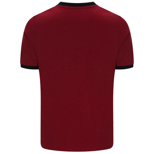 Back of Fila Vintage Marconi Retro 70s Ringer T-Shirt in Sun Dried Tomato