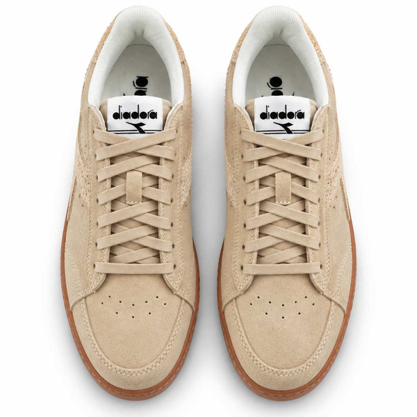 Diadora Game Low Suede Retro Trainers Beige Dollar - Above View