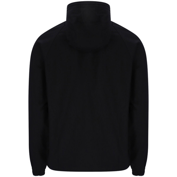 Back of Sergio Tacchini Mancini Cotton Twill Hooded Jacket in Black