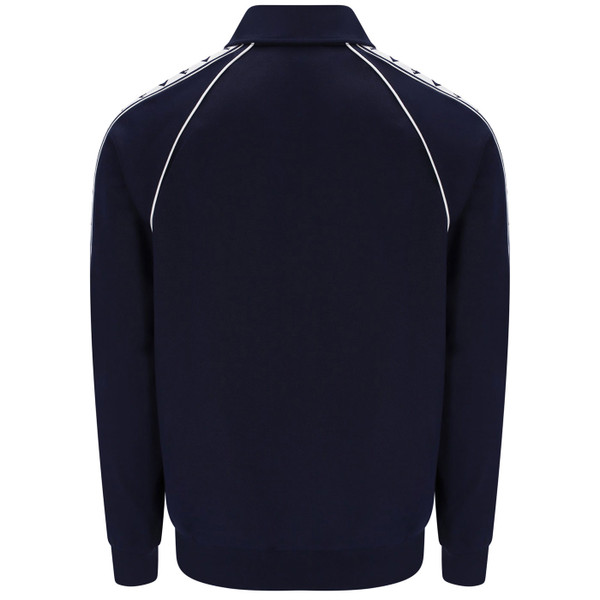 Back of Sergio Tacchini Sarto Taped Track Top in Maritime Blue