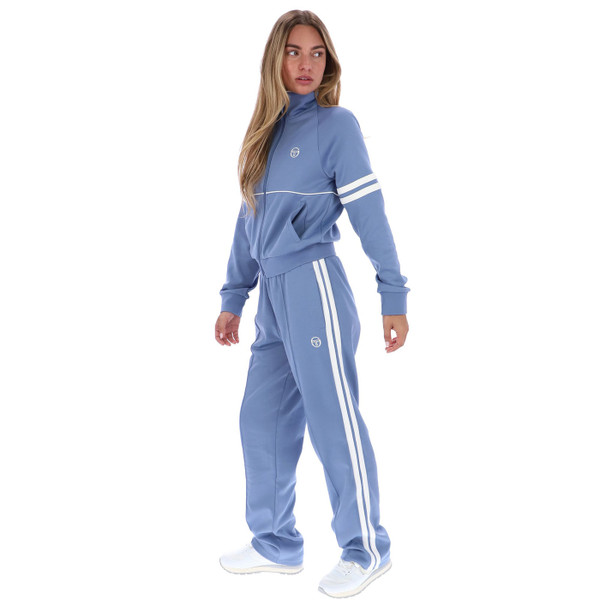Side view of full tracksuit for Sergio Tacchini Women's Miss Star Track Top in Country Blue