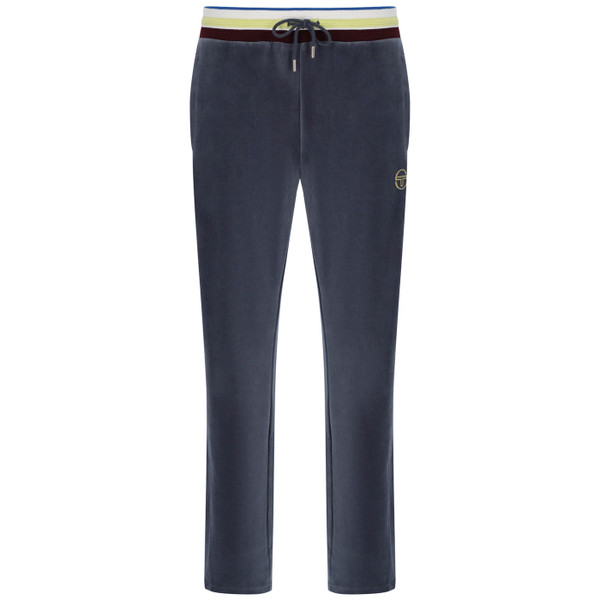 Sergio Tacchini Sartori Men's Velour Track Pants in Turbulence grey