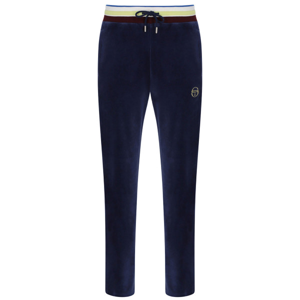 Sergio Tacchini Sartori Velour Track Pants in Maritime Blue