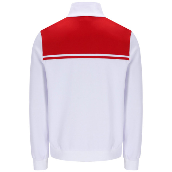 Back of Sergio Tacchini Archive New Young Line Track Top White/Adrenaline Rush