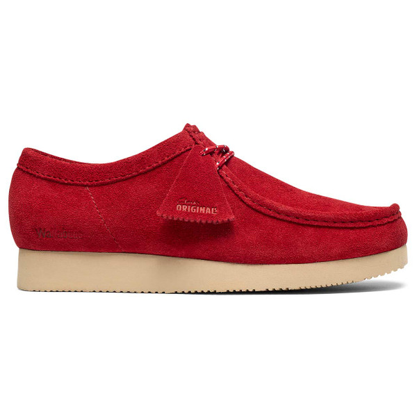 Clarks Originals Wallabee Lite Red Suede - Side View
