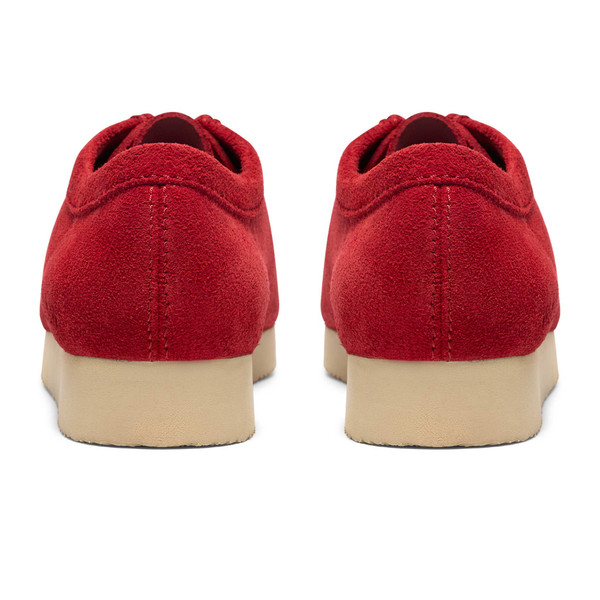 Clarks Originals Wallabee Lite Red Suede - Back View