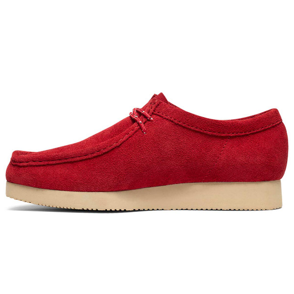 Clarks Originals Wallabee Lite Red Suede - Lateral View