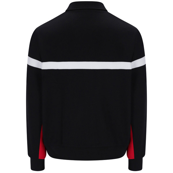 Back of Fila Vintage Alex Cut and Sew Italia 1911 Track Jacket in Black