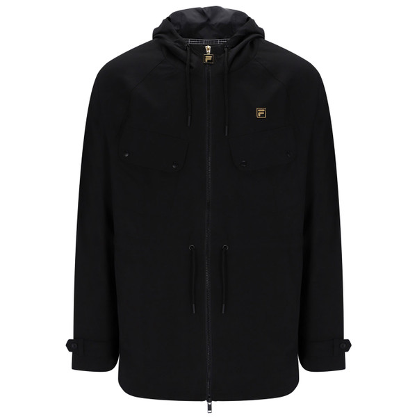 Fila Gold Fabroni Men's Hooded Parka Jacket in Black