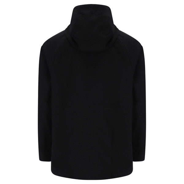 Back of Fila Gold Fabroni Men's Hooded Parka Jacket in Black